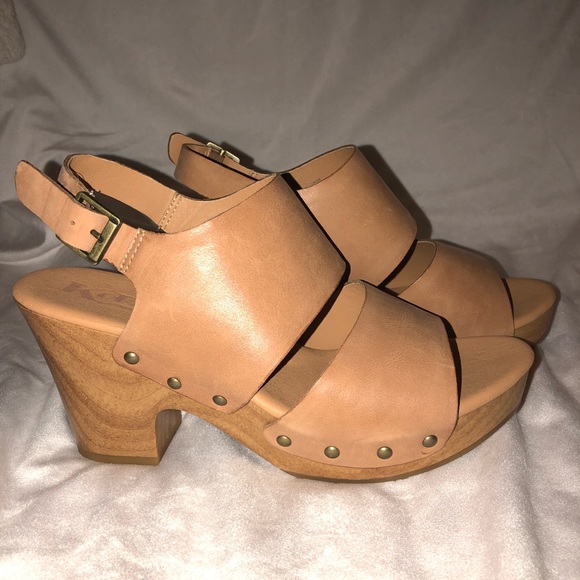 chunky clog heels